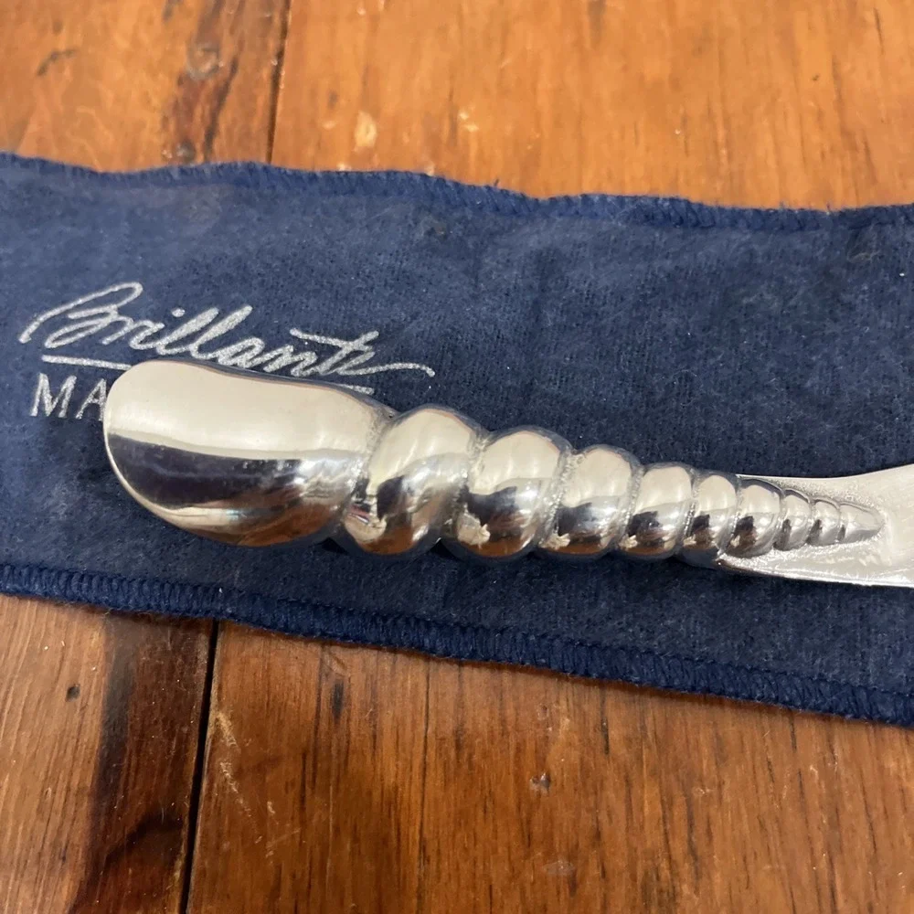 Mariposa Brilliance Aluminum Cheese Spreader Beach Seashell Shell‎ Knife